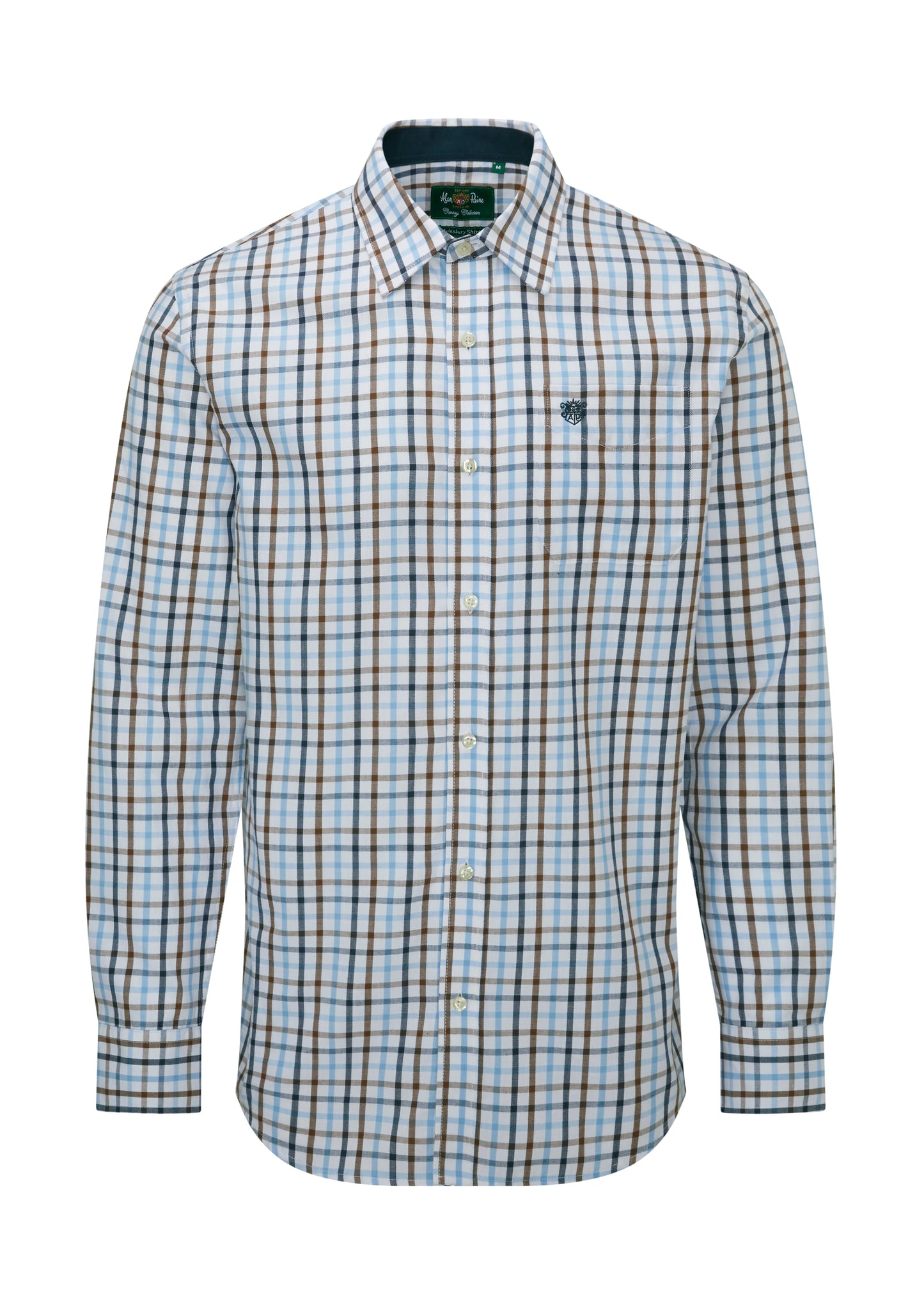 Alan Paine Blue Check Shirt