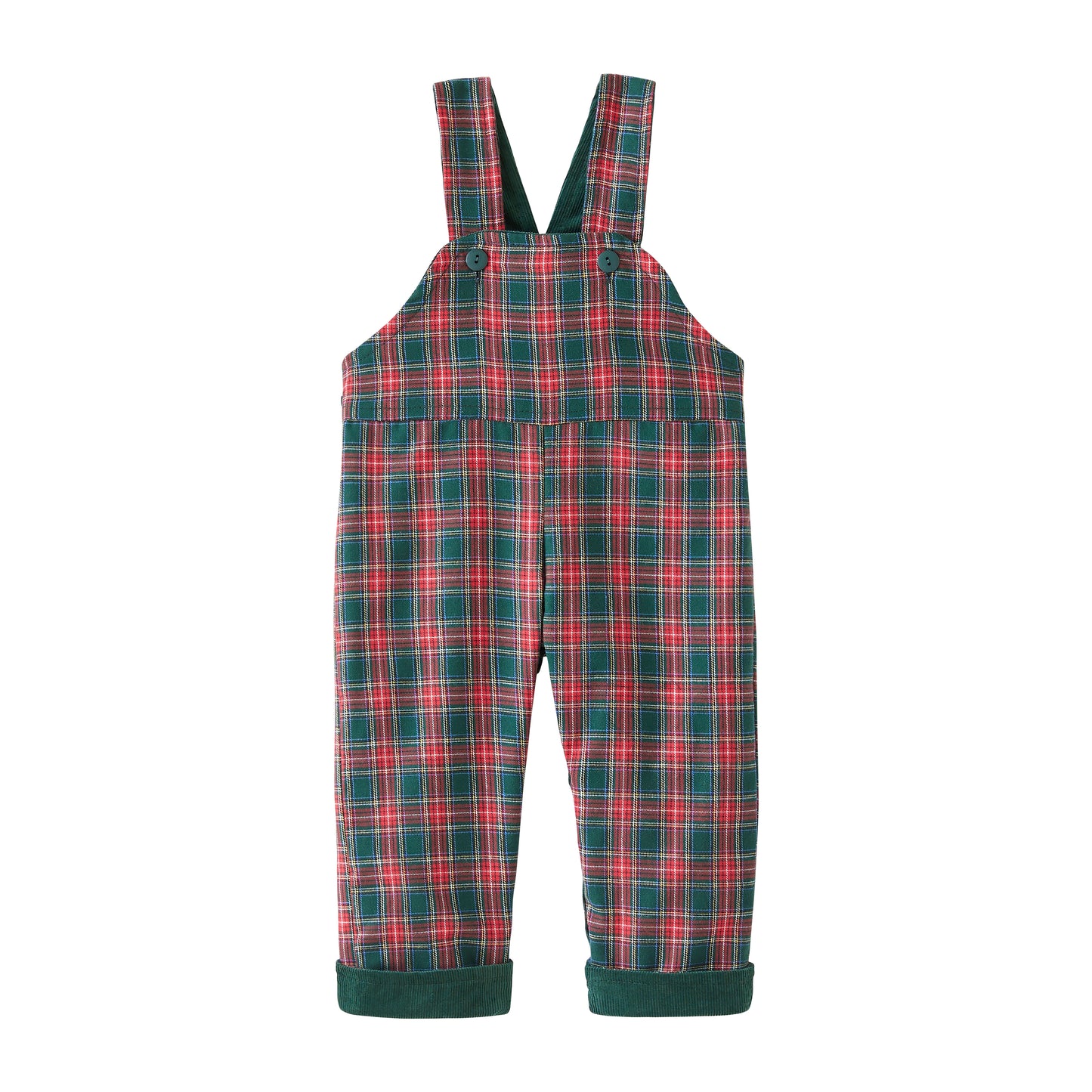 Startsmart Green/Red Check Reversible Dungarees