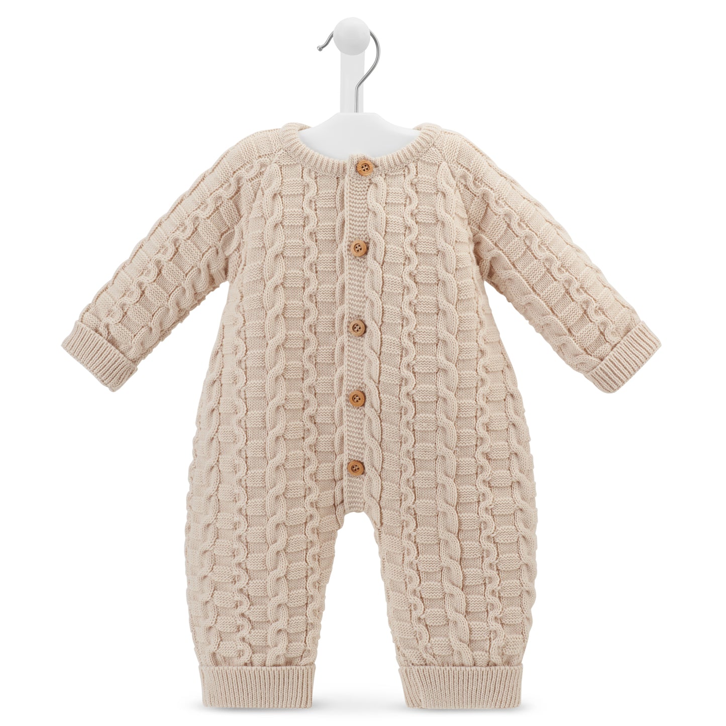 Dandelion Taupe Basket Weave Chunky Onesie