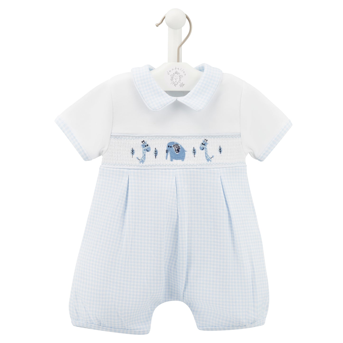 Dandelion Blue Little Jungle Friends Romper