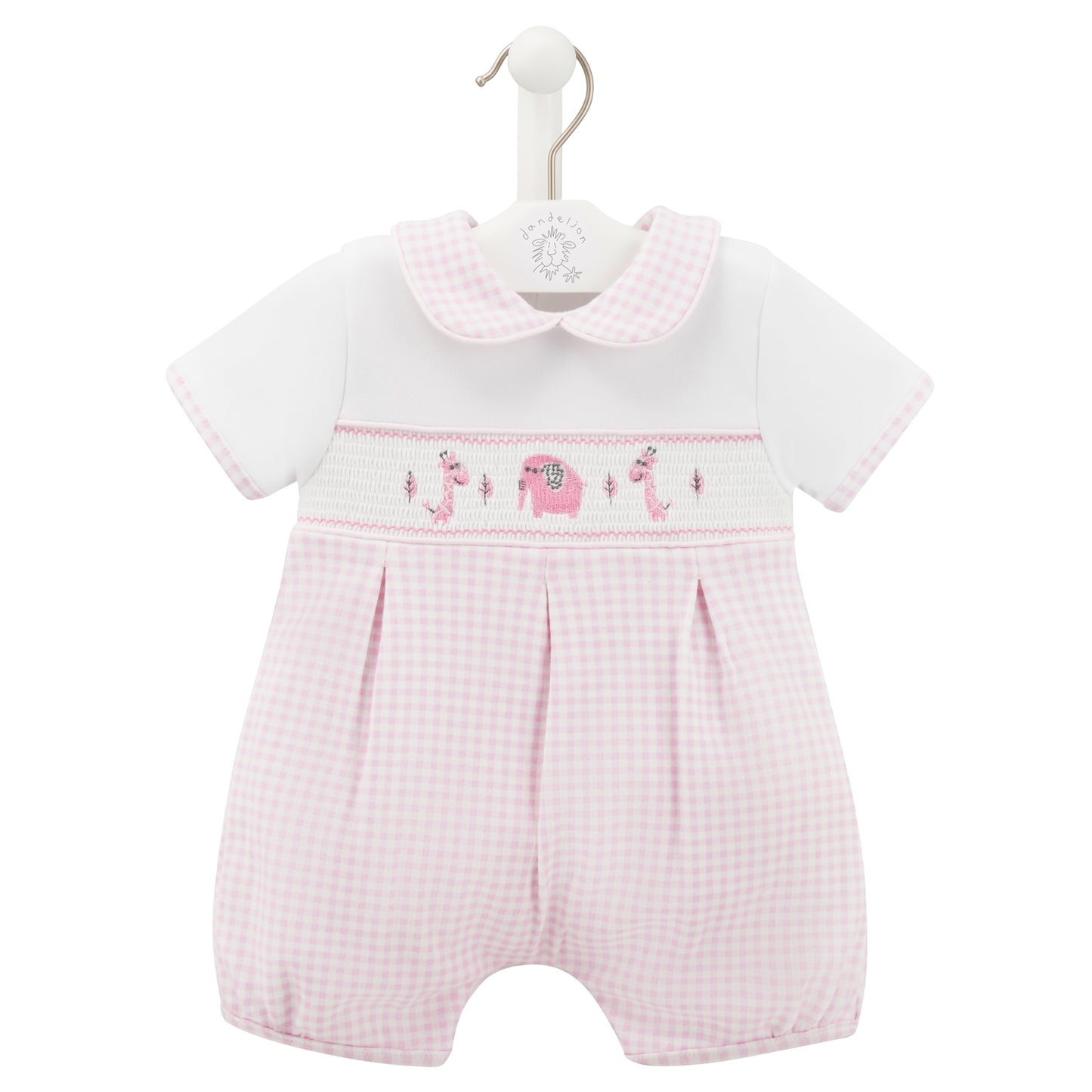 Dandelion Pink Little Jungle Friends Romper