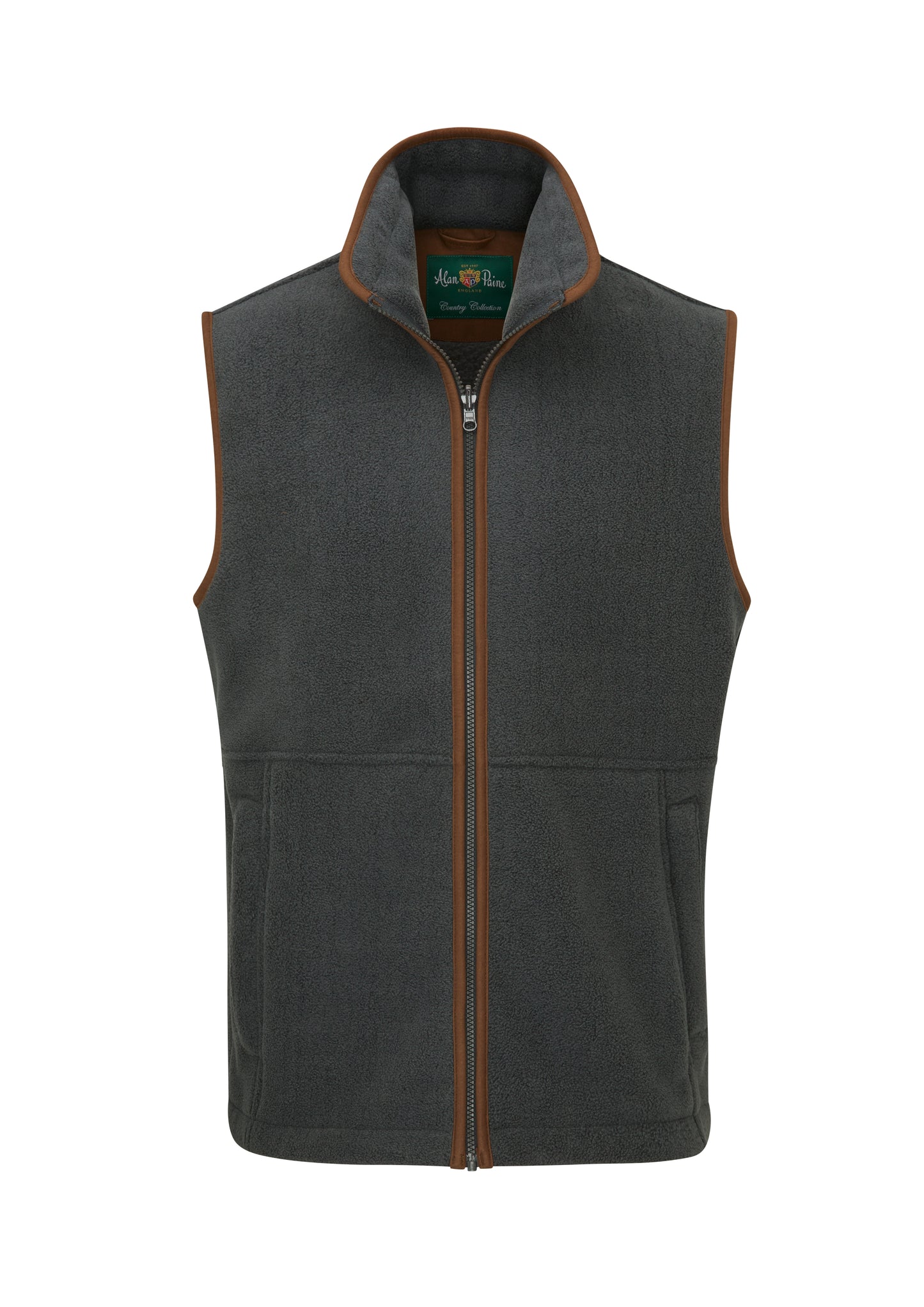 Alan Paine Gun Metal Fleece Gilet
