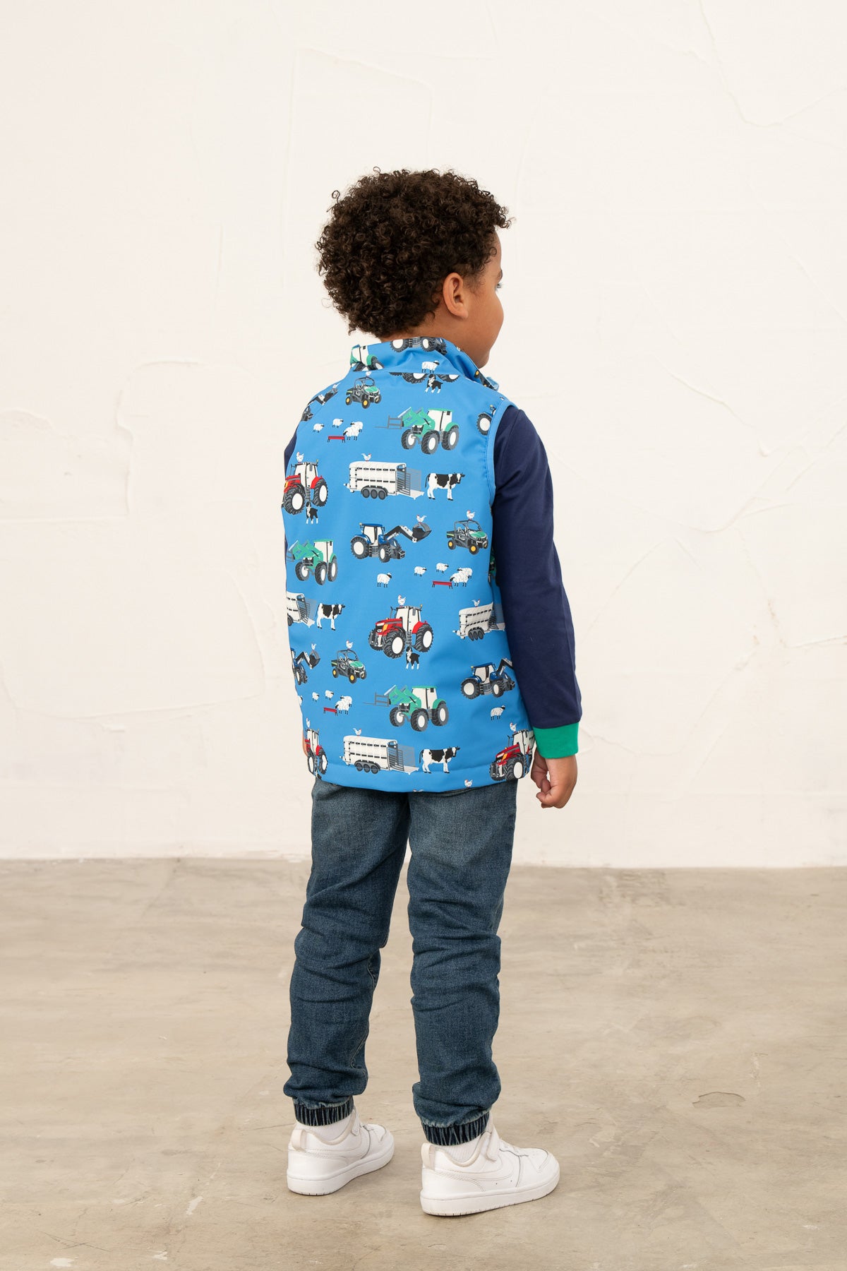 Lighthouse Blue Tractor Gilet
