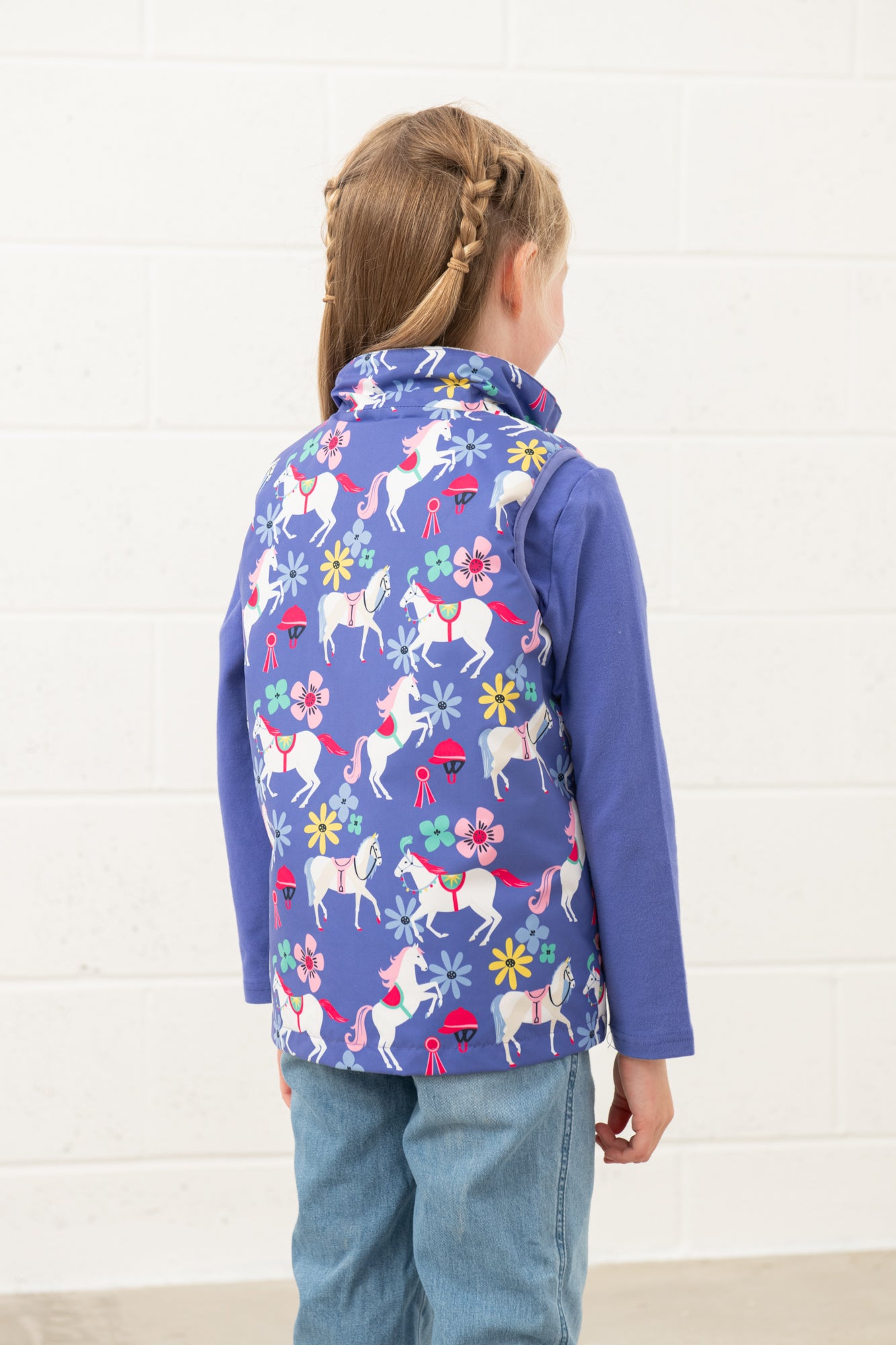 Lighthouse Purple Horse Print Gilet