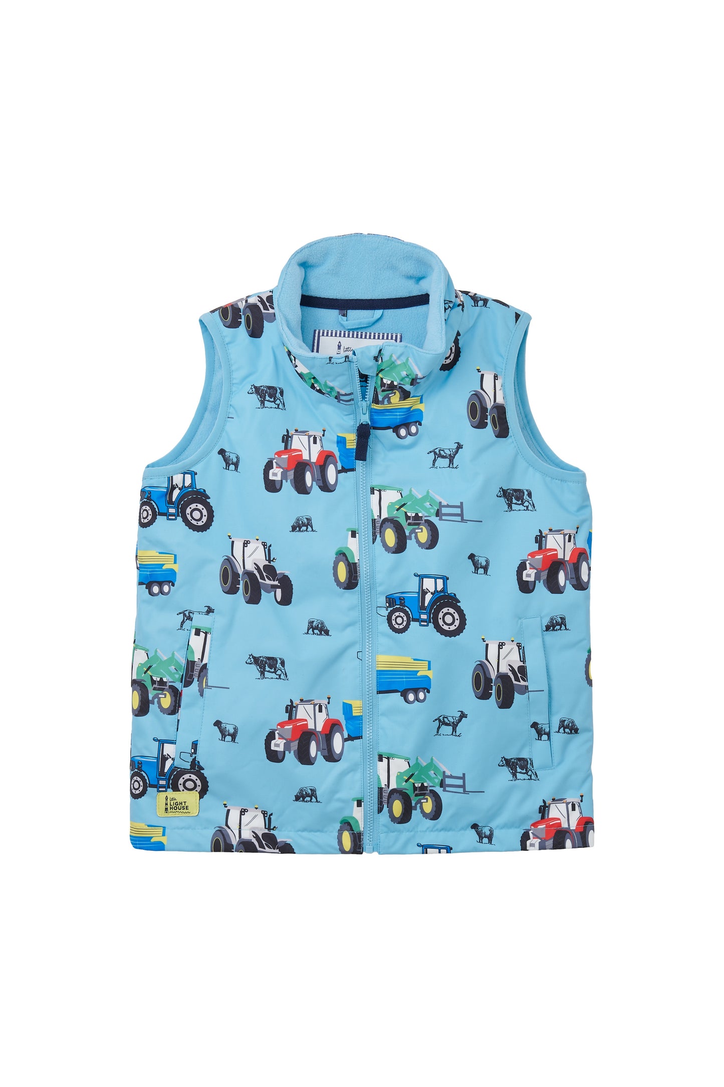 Lighthouse Light Blue Tractor Gilet