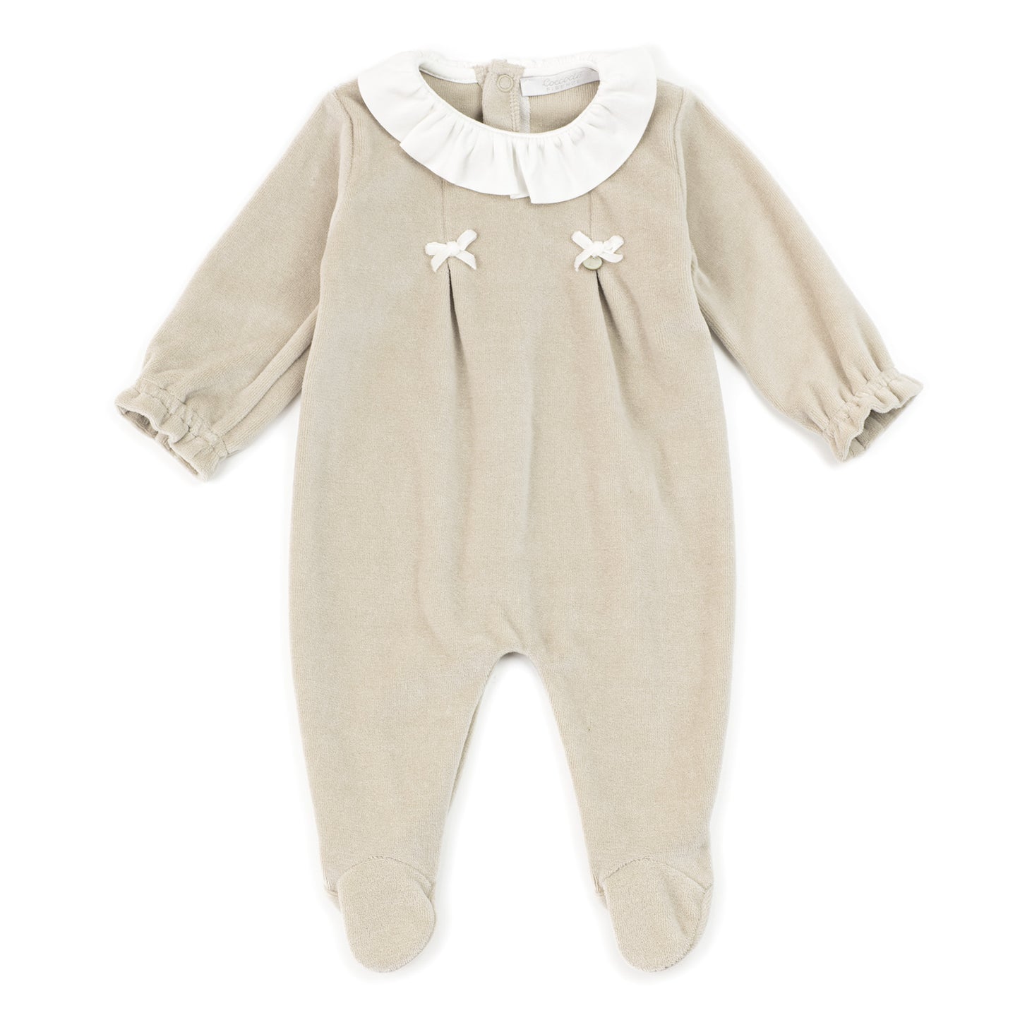 Coccodè Beige Bow Sleepsuit