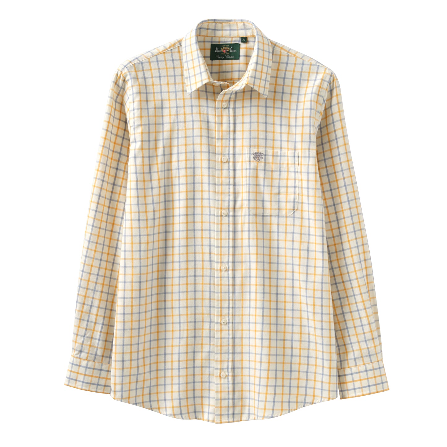 Alan Paine Navy & Gold Check Shirt