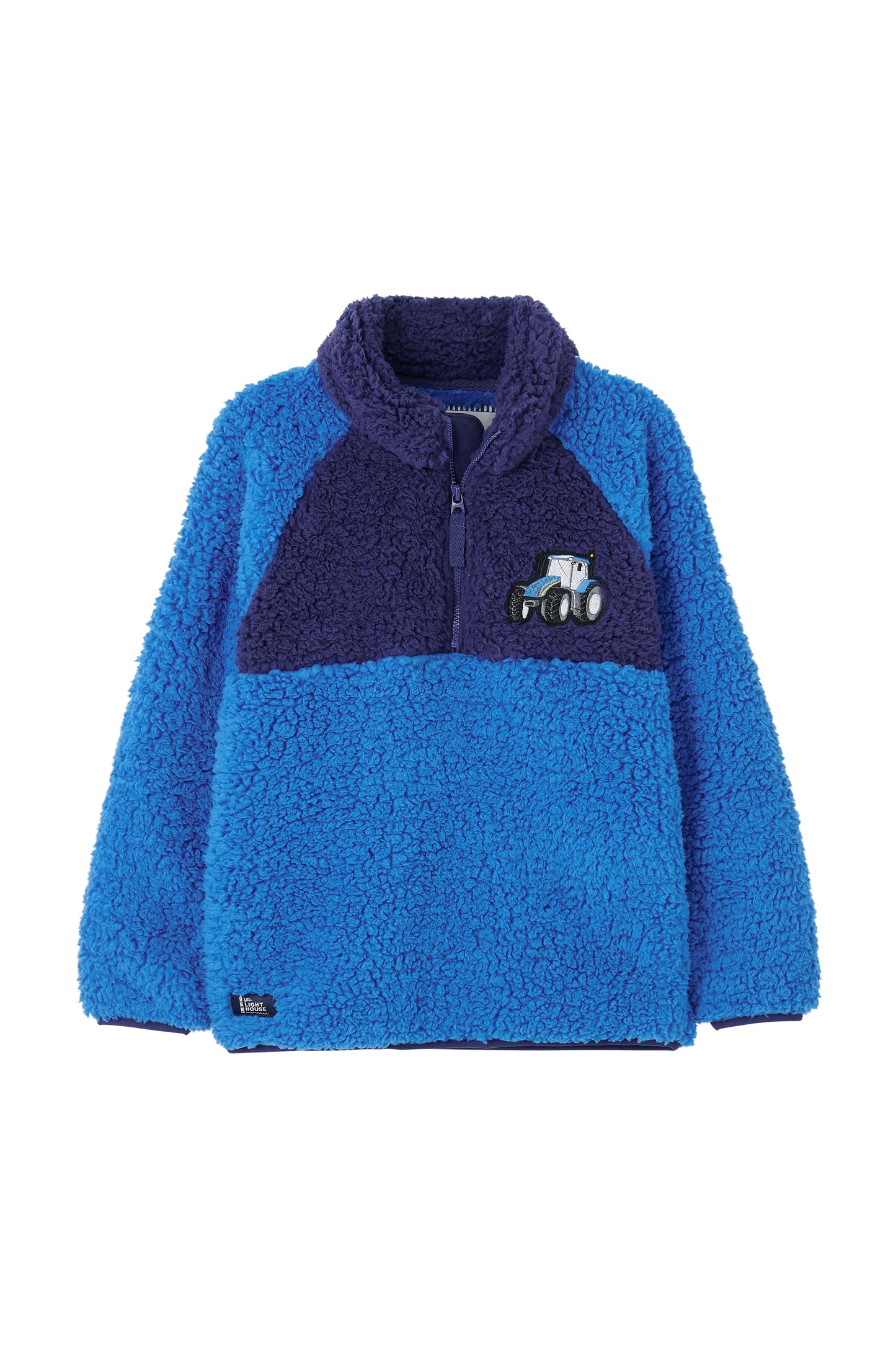 Lighthouse Blue Tractor Fleece