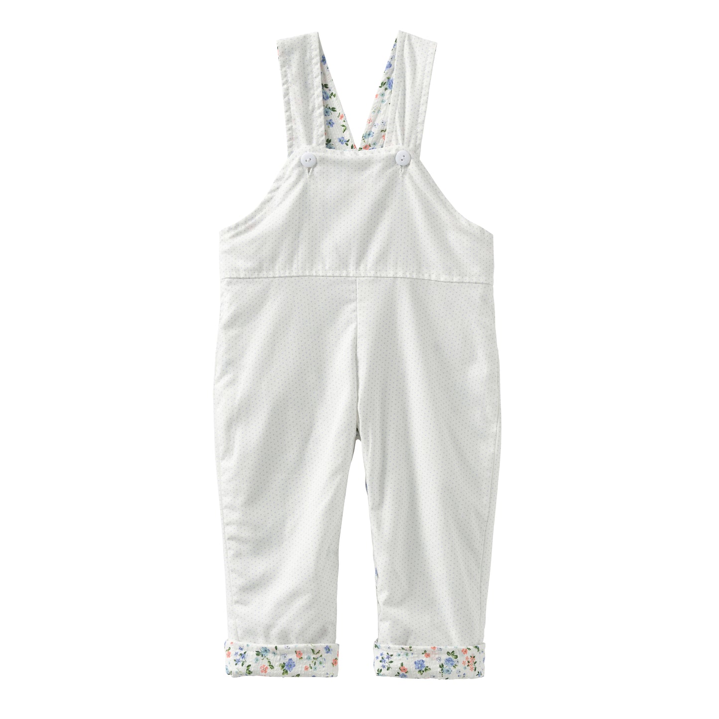 Startsmart Blue Floral Reversible Dungarees