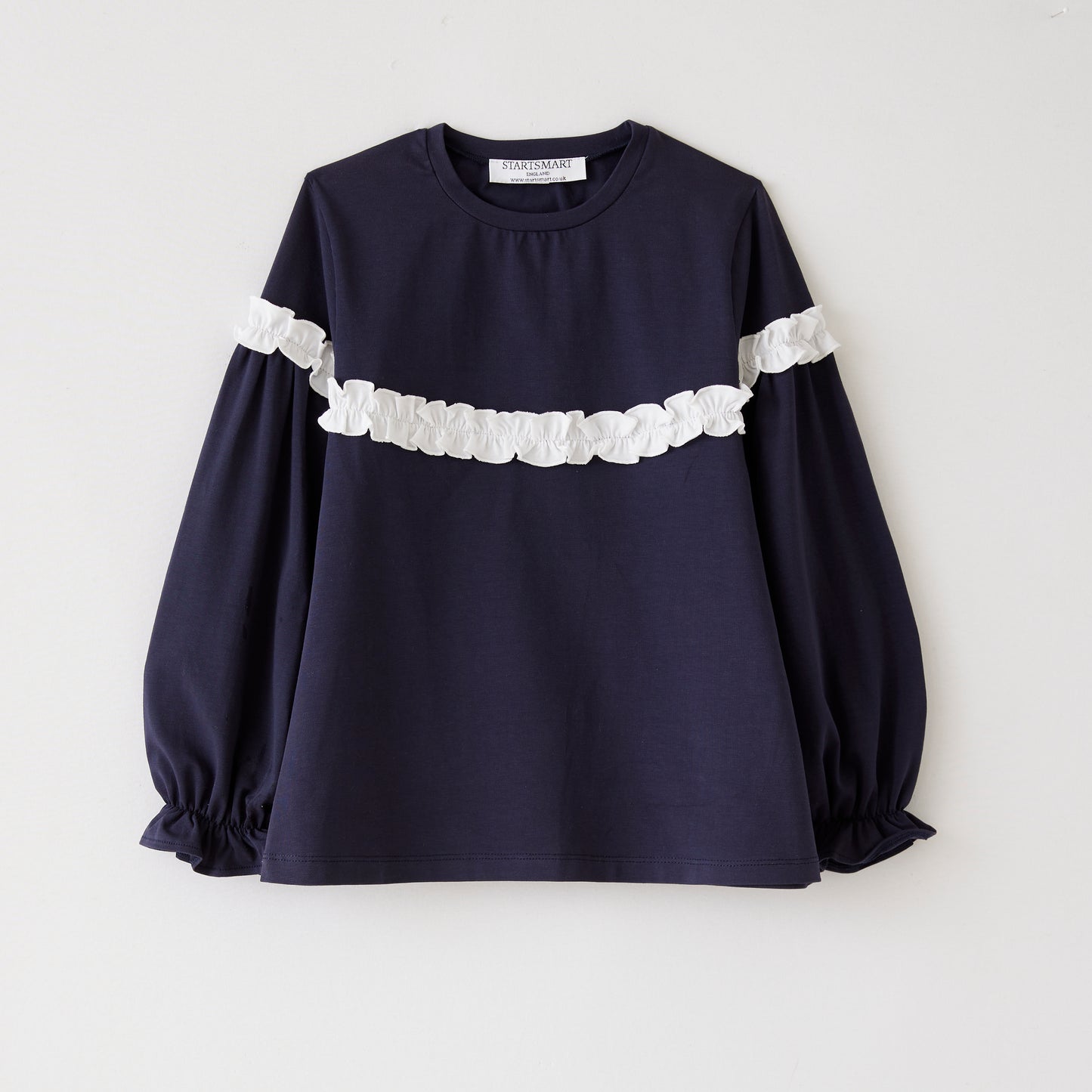 Startsmart Navy Ruffle Top