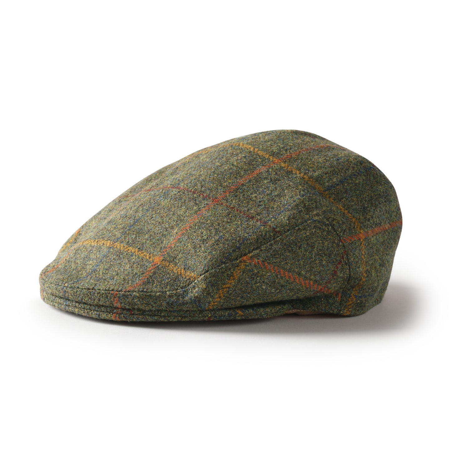 Startsmart Orange Check Flat Cap