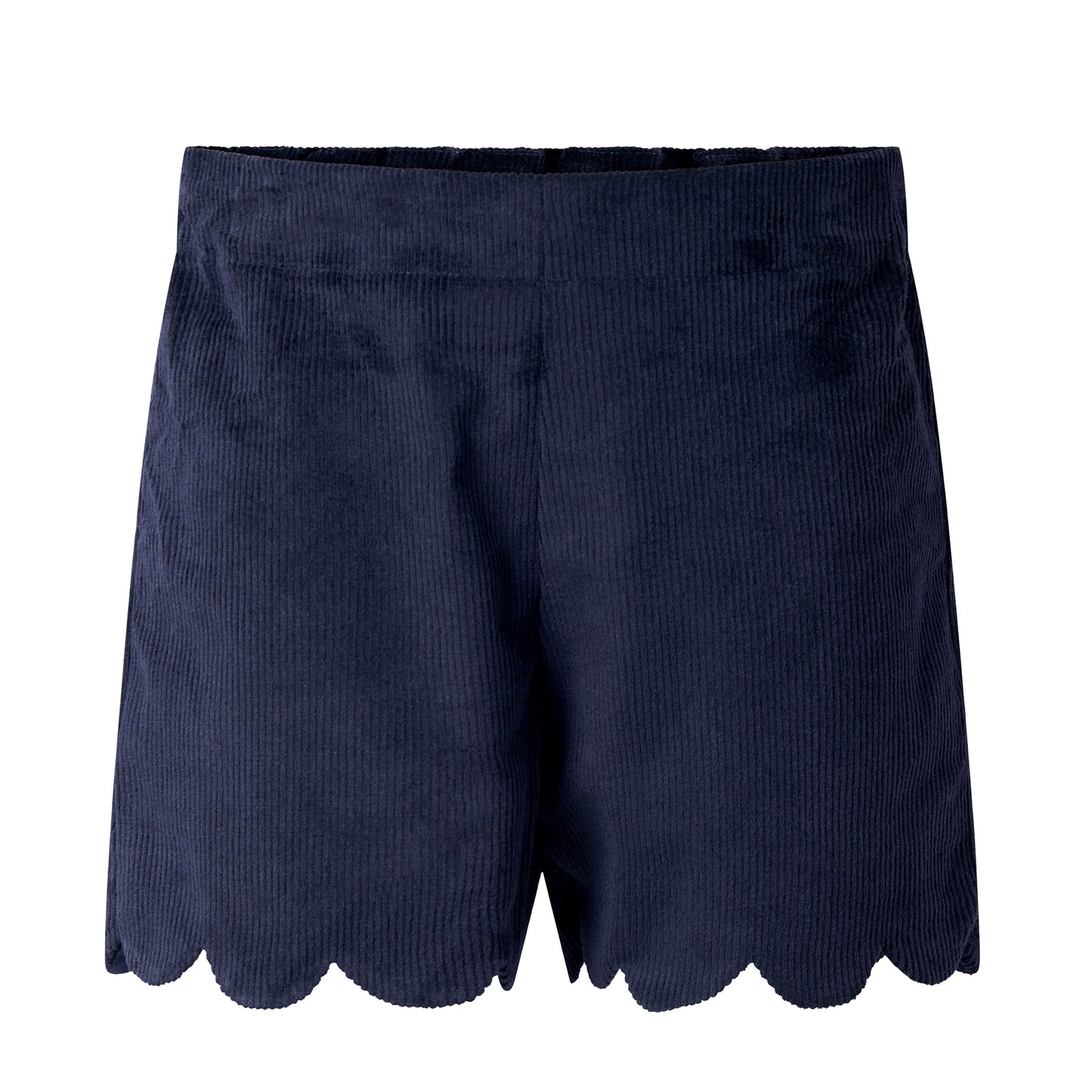 Rachel Riley Navy Cord Scalloped Shorts
