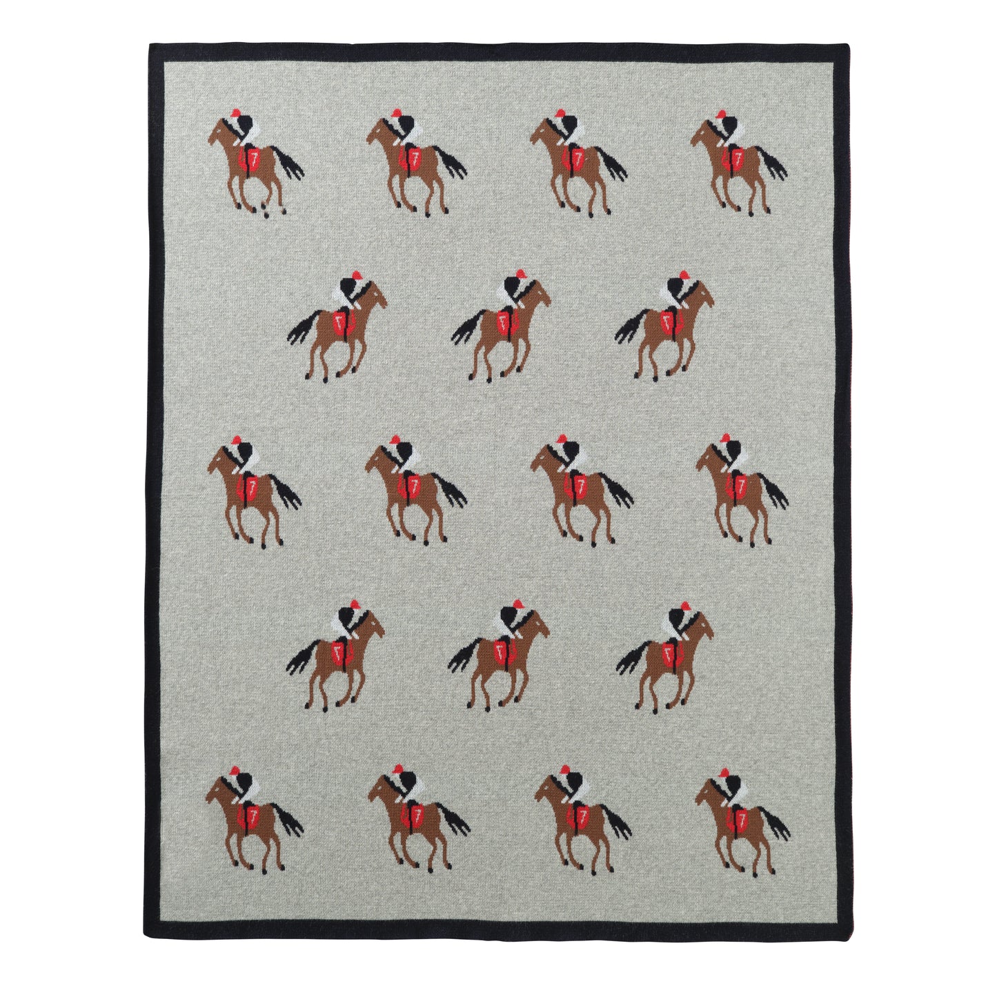 Startsmart Knitted Grey Horse Blanket