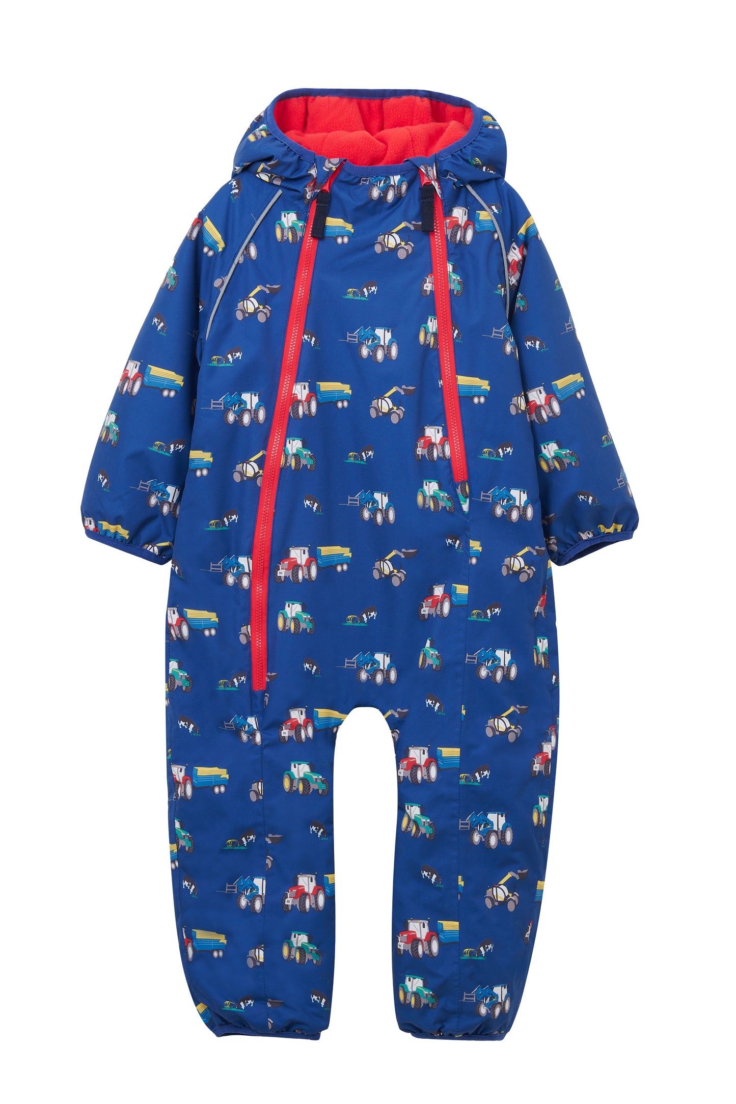 Lighthouse Navy Farm Print Puddlesuit