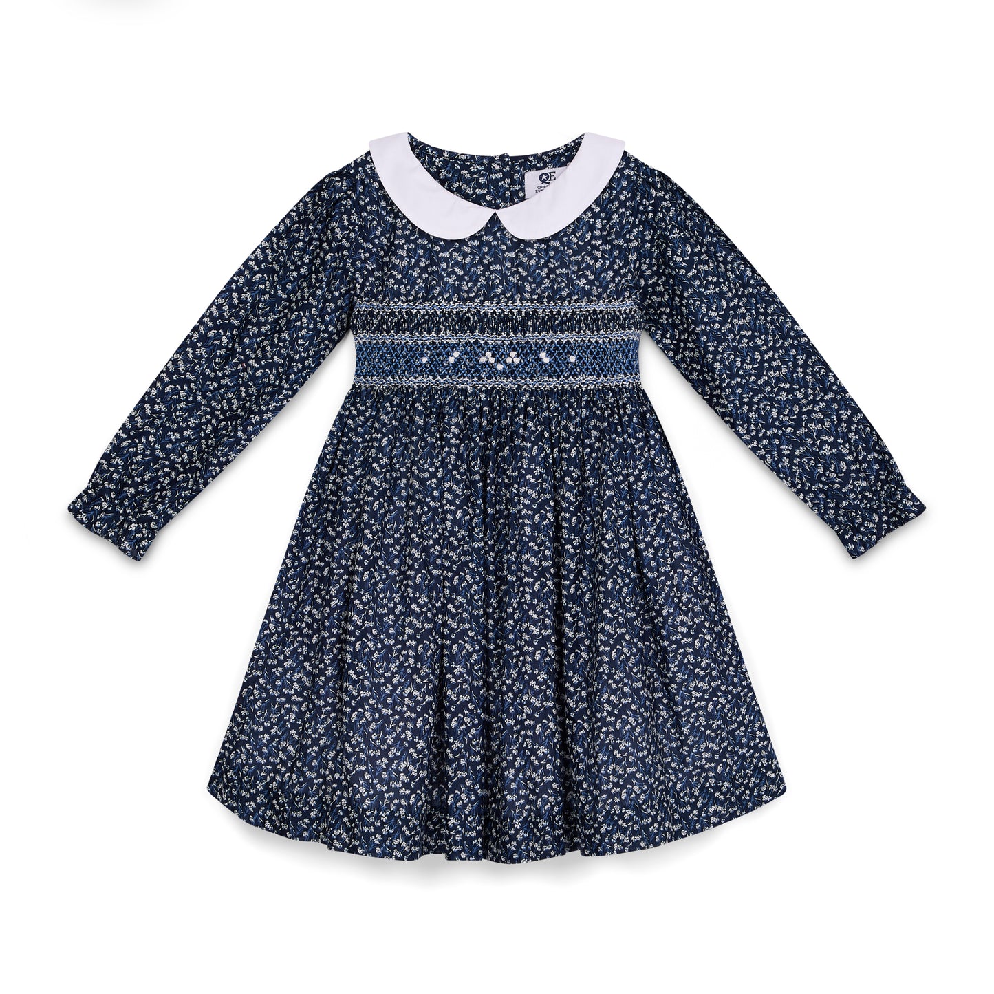 Question Everything Navy and White Dress