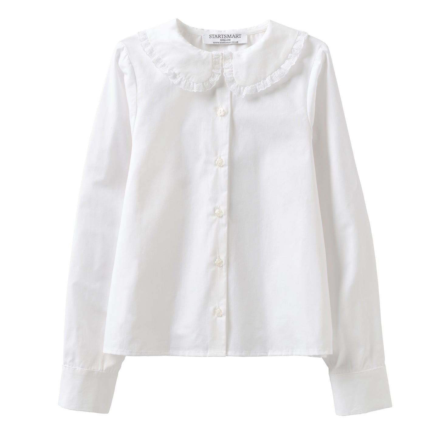 Startsmart White Bib Collar Blouse