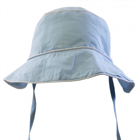 Powell Craft Blue Linen Hat