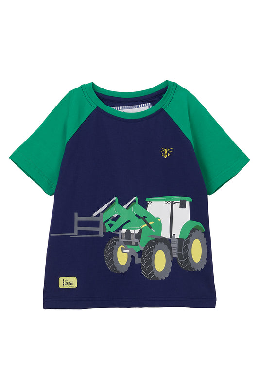 Lighthouse Green Tractor Frontloader T-Shirt