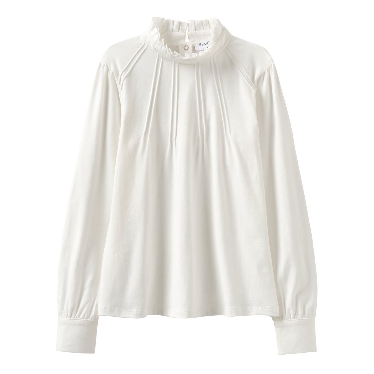 Startsmart Ecru Pie Crust Collar Jersey Cotton Blouse