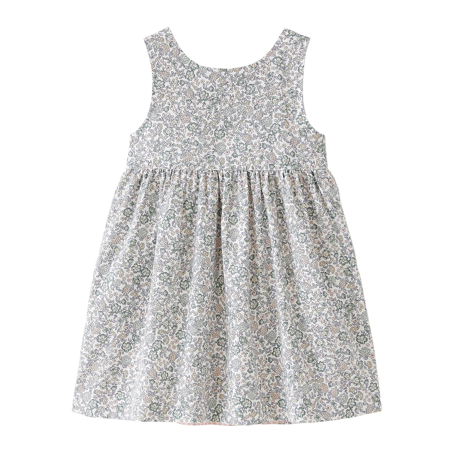 Startsmart Pink Floral/Check Reversible Pinafore