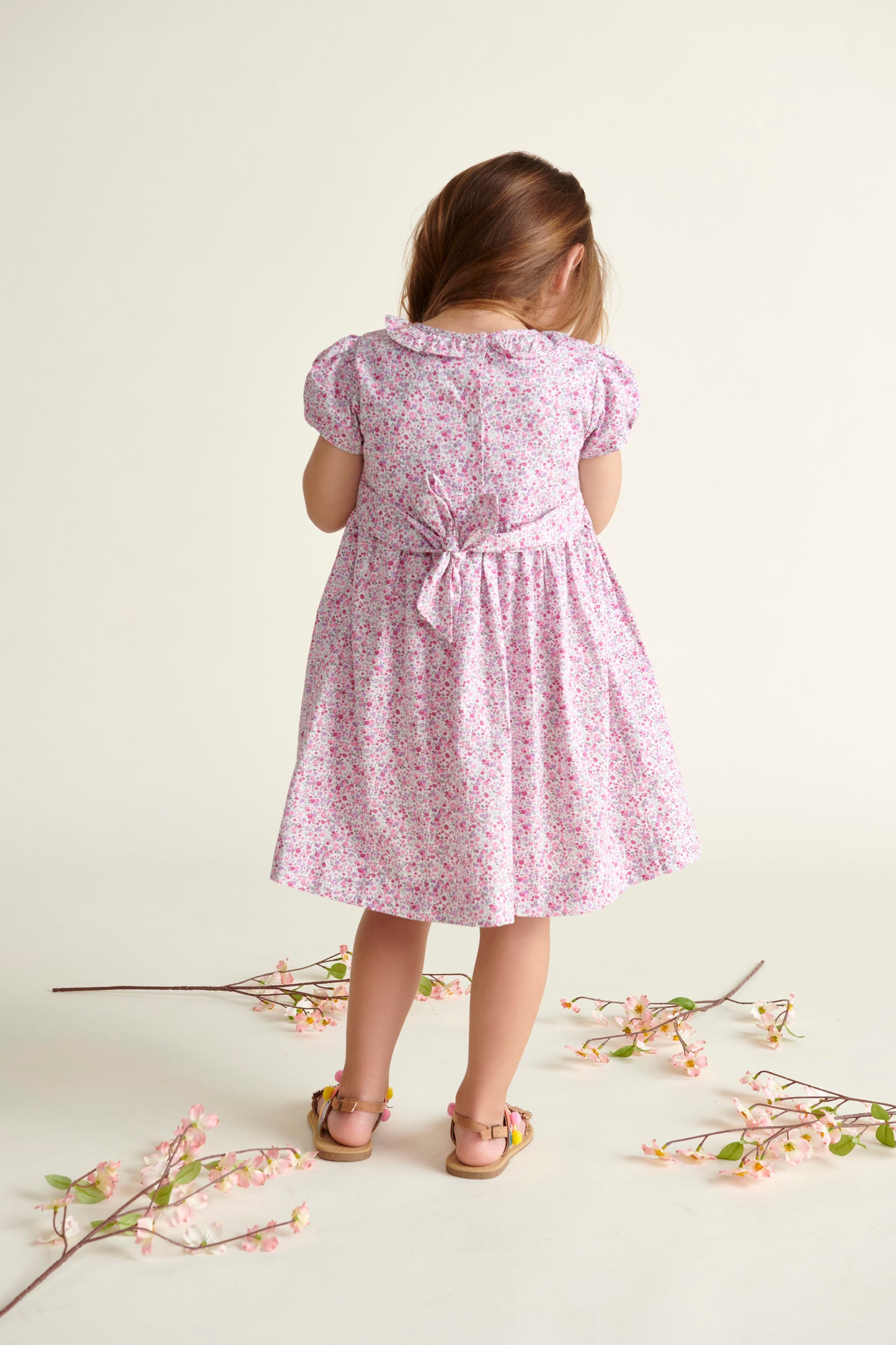 Question Everything Pink Floral Smock Dress
