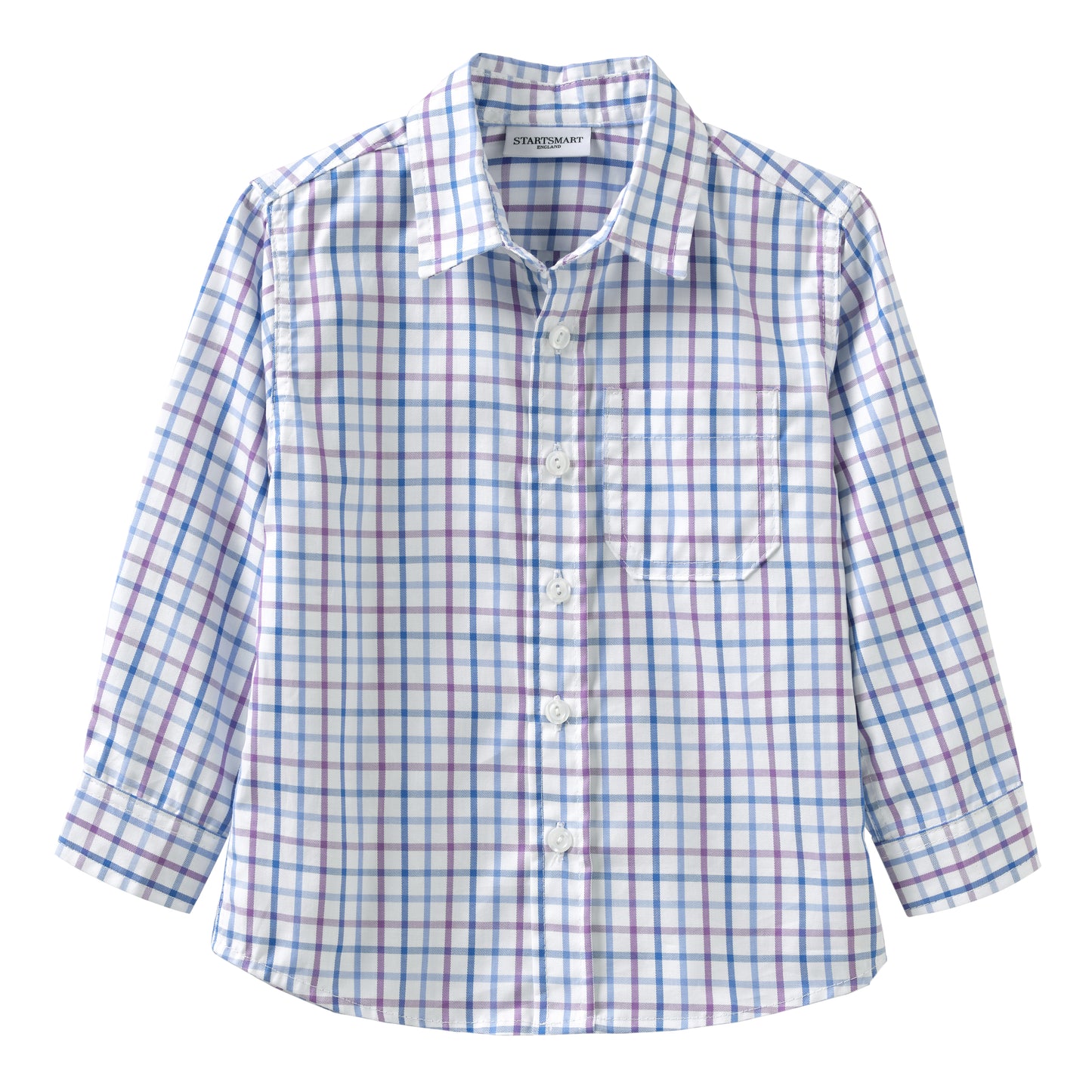 Startsmart Purple & Navy Check Shirt