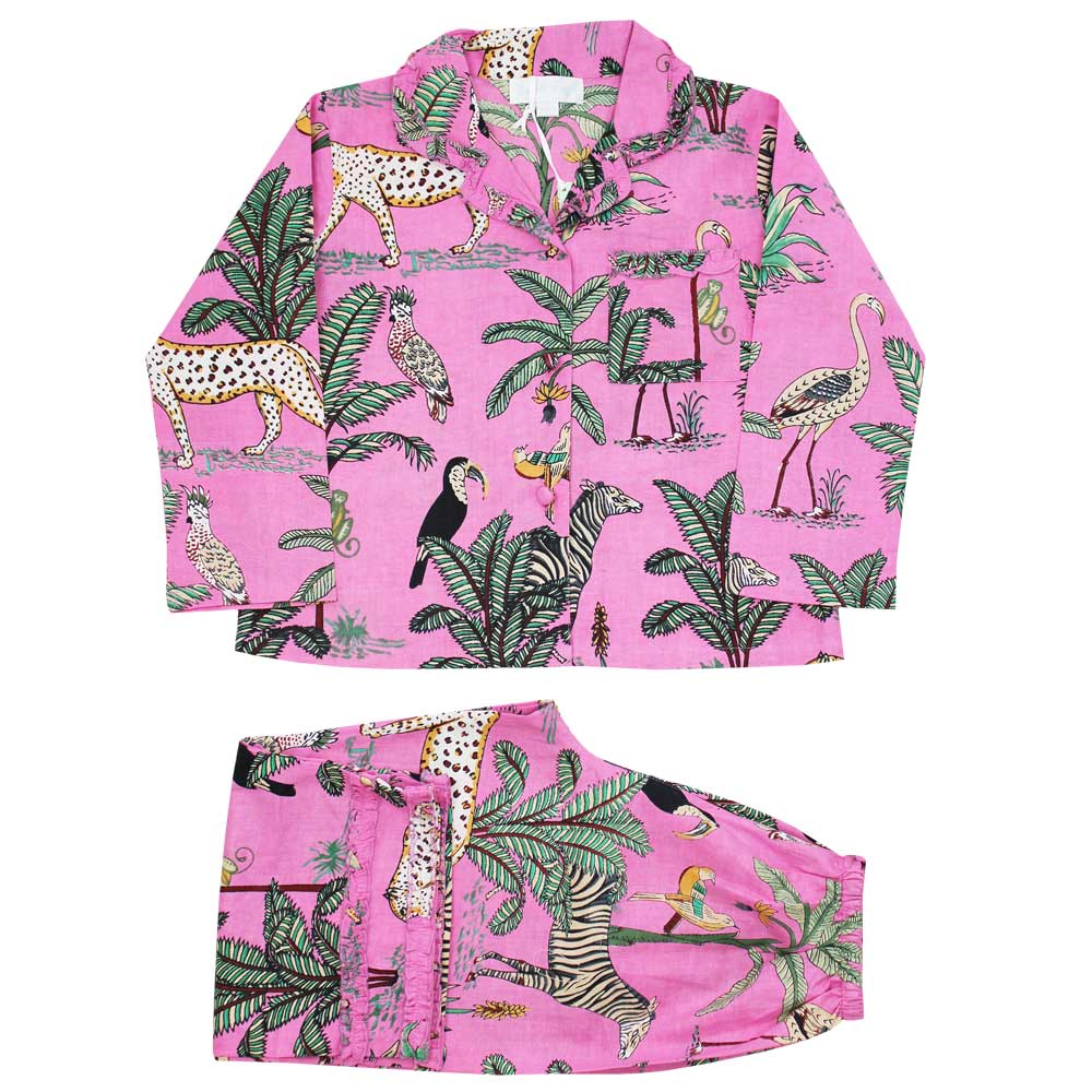 Powell Craft Pink Safari Pyjamas