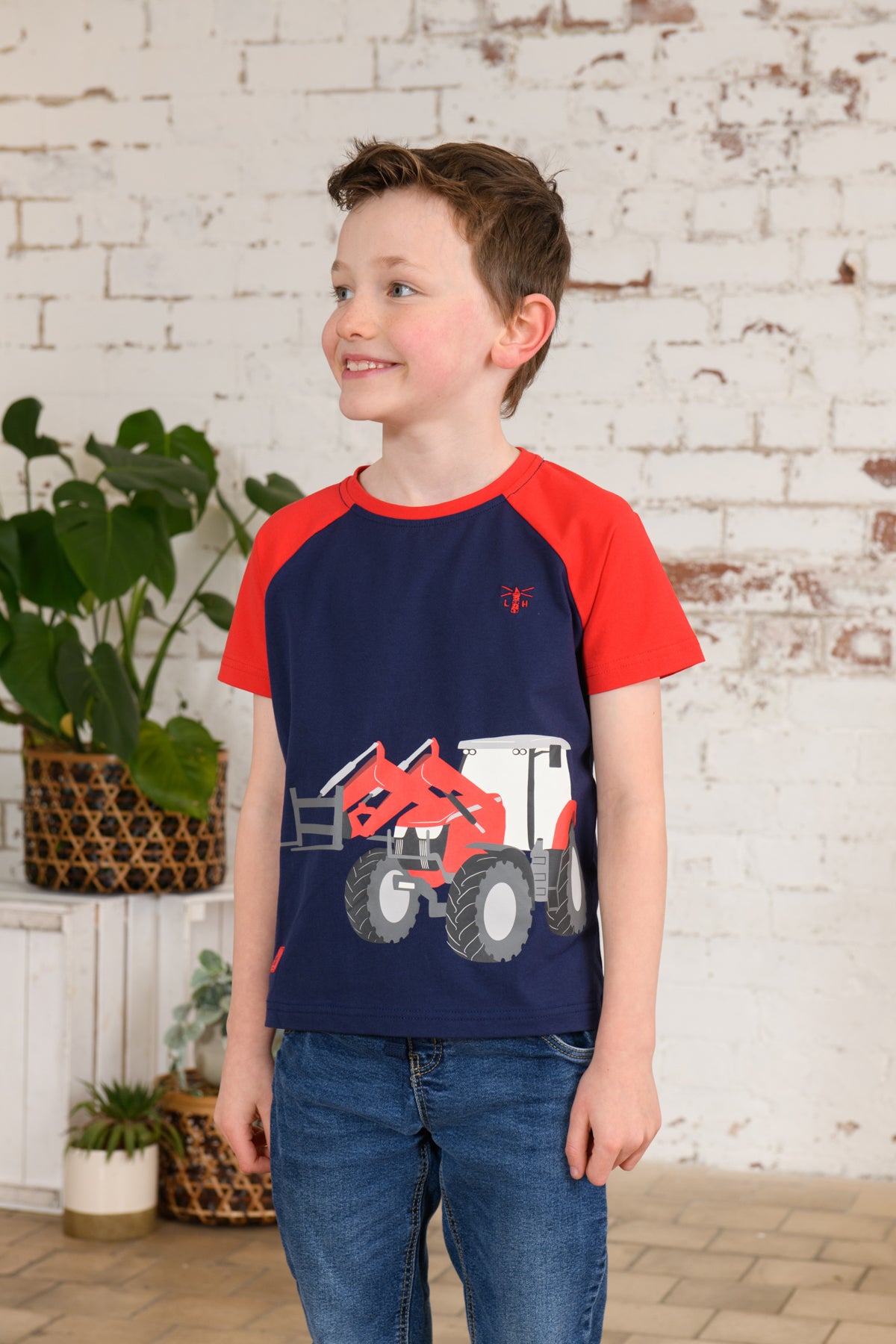 Lighthouse Red Tractor Frontloader T-Shirt