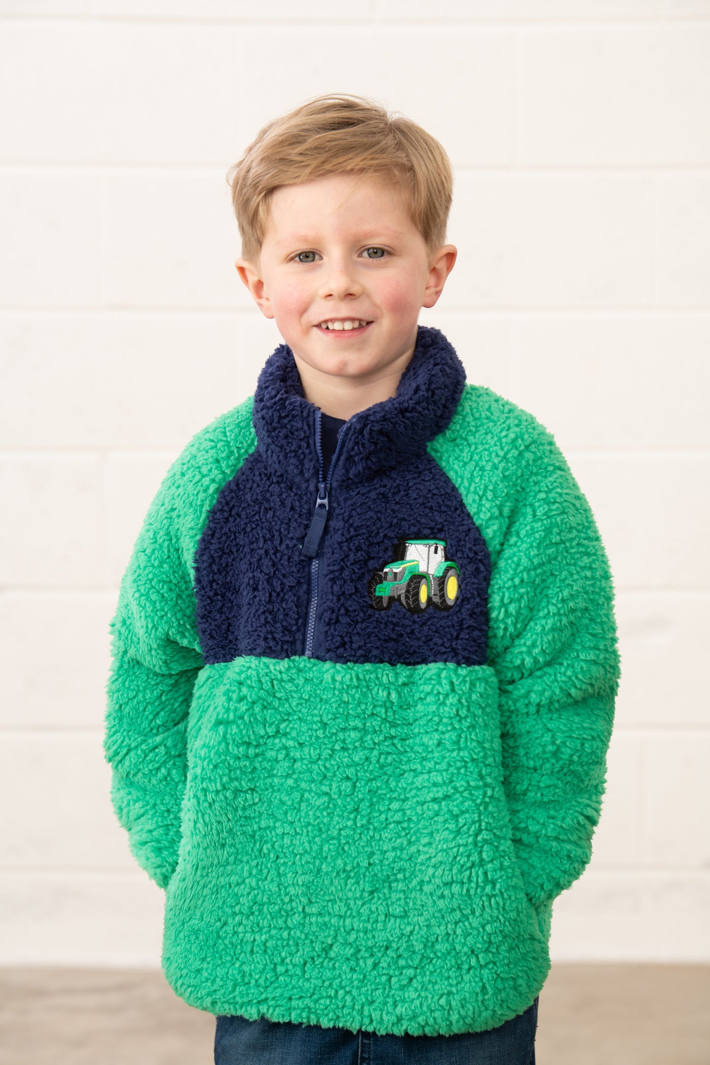 Lighthouse Green Tractor Fleece
