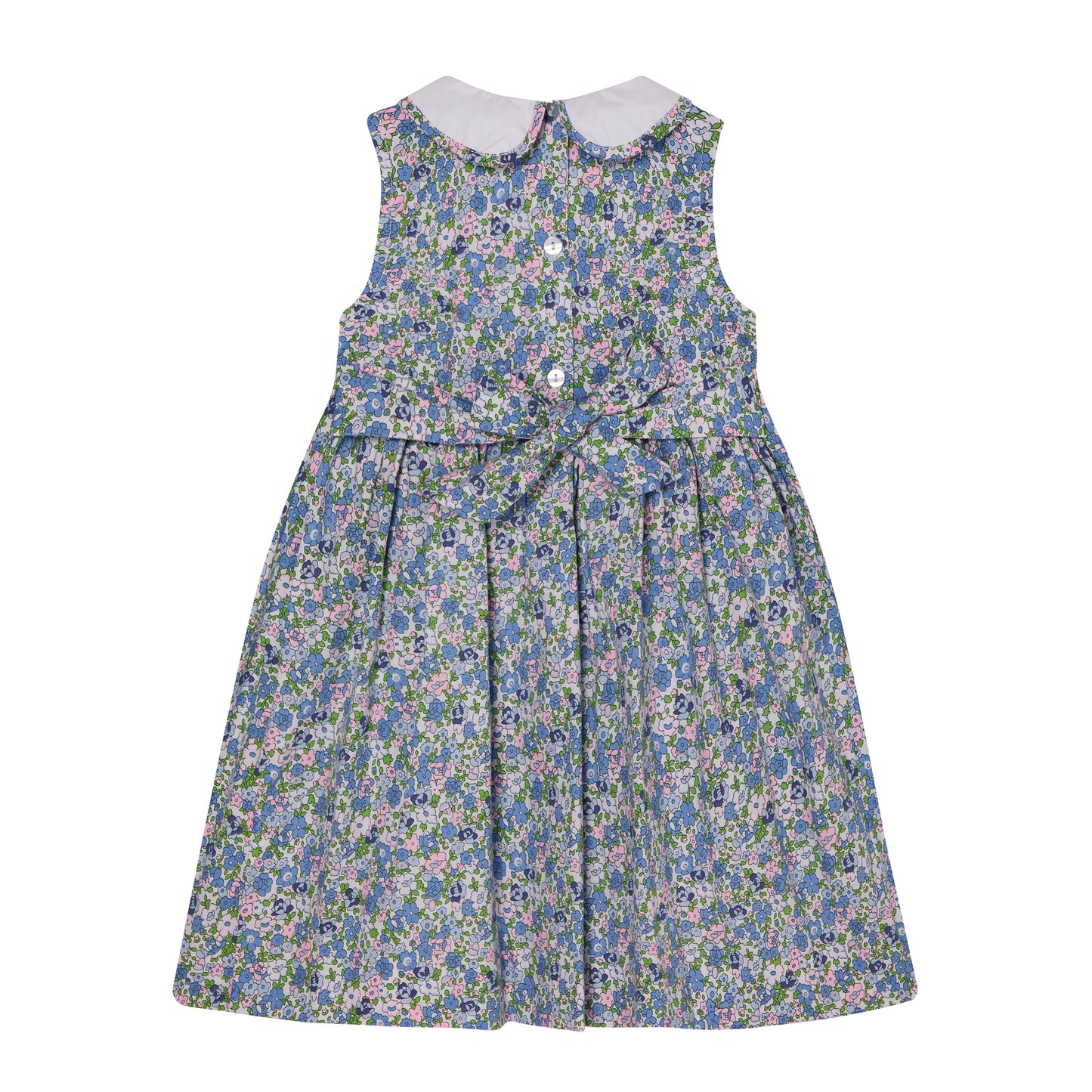 Question Everything Blue Floral Smock Dress