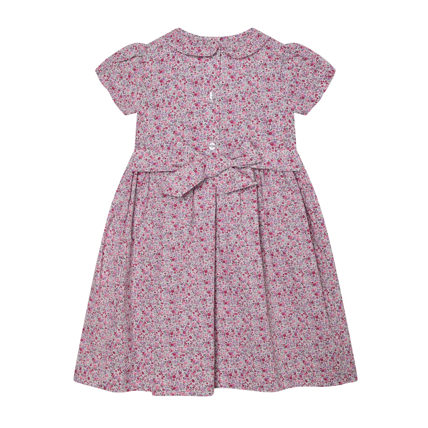 Question Everything Pink Floral Smock Dress