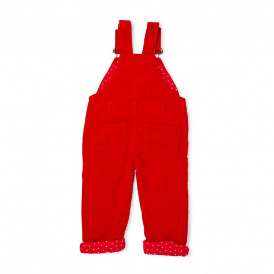 Dotty Dungarees Red Cord 
