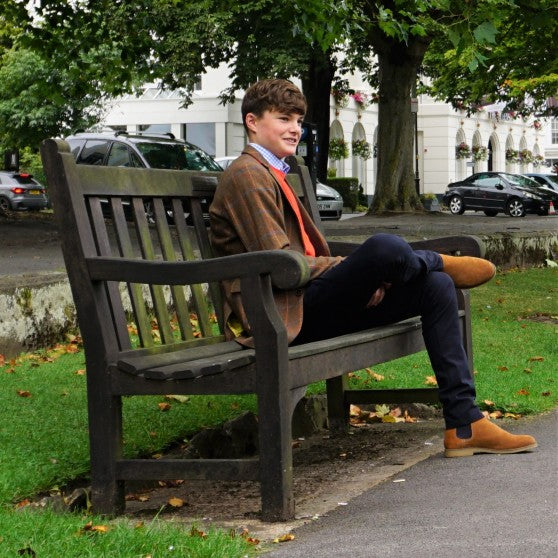 Alan Paine Teak Tweed Jacket for Boys