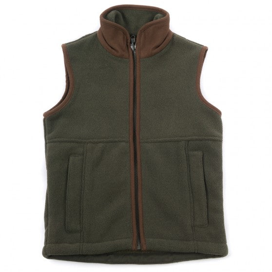 Alan Paine Green Fleece Gilet FROM