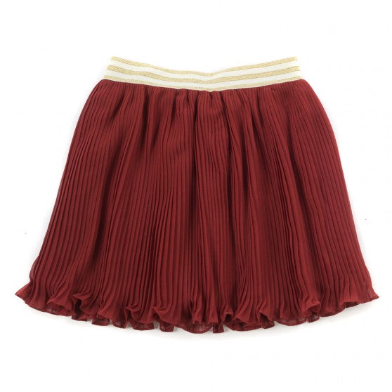 Startsmart Wine Pleated Skirt