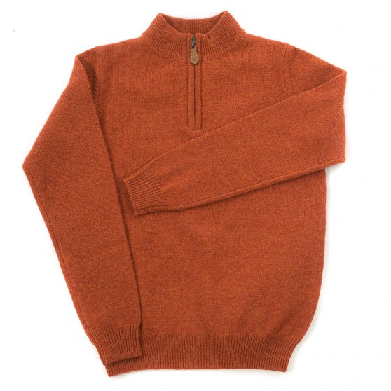 Alan Paine Ember Lambswool Half Zip Jumper