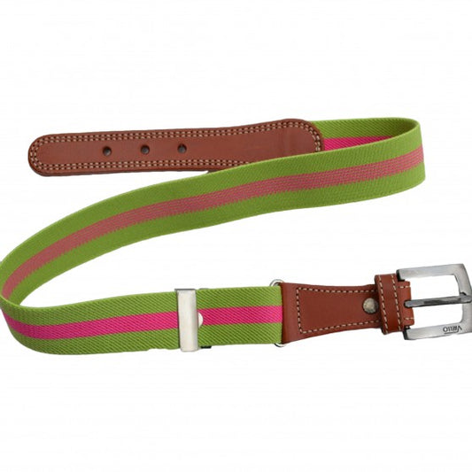 Elasticated Belts Green &amp; Pink