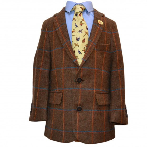 Alan Paine Teak Tweed Jacket for Boys