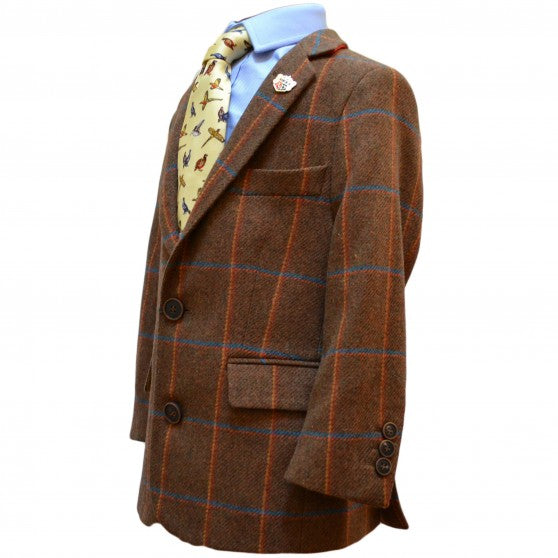 Alan Paine Teak Tweed Jacket for Boys