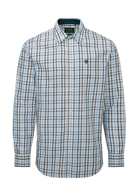 Alan Paine Blue Check Shirt