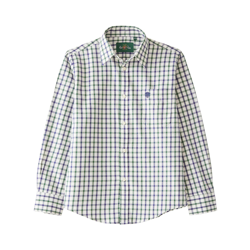 Alan Paine Navy & Green Check Shirt