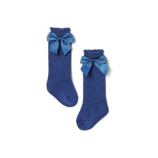 Eleanor Charles Navy Bow Socks