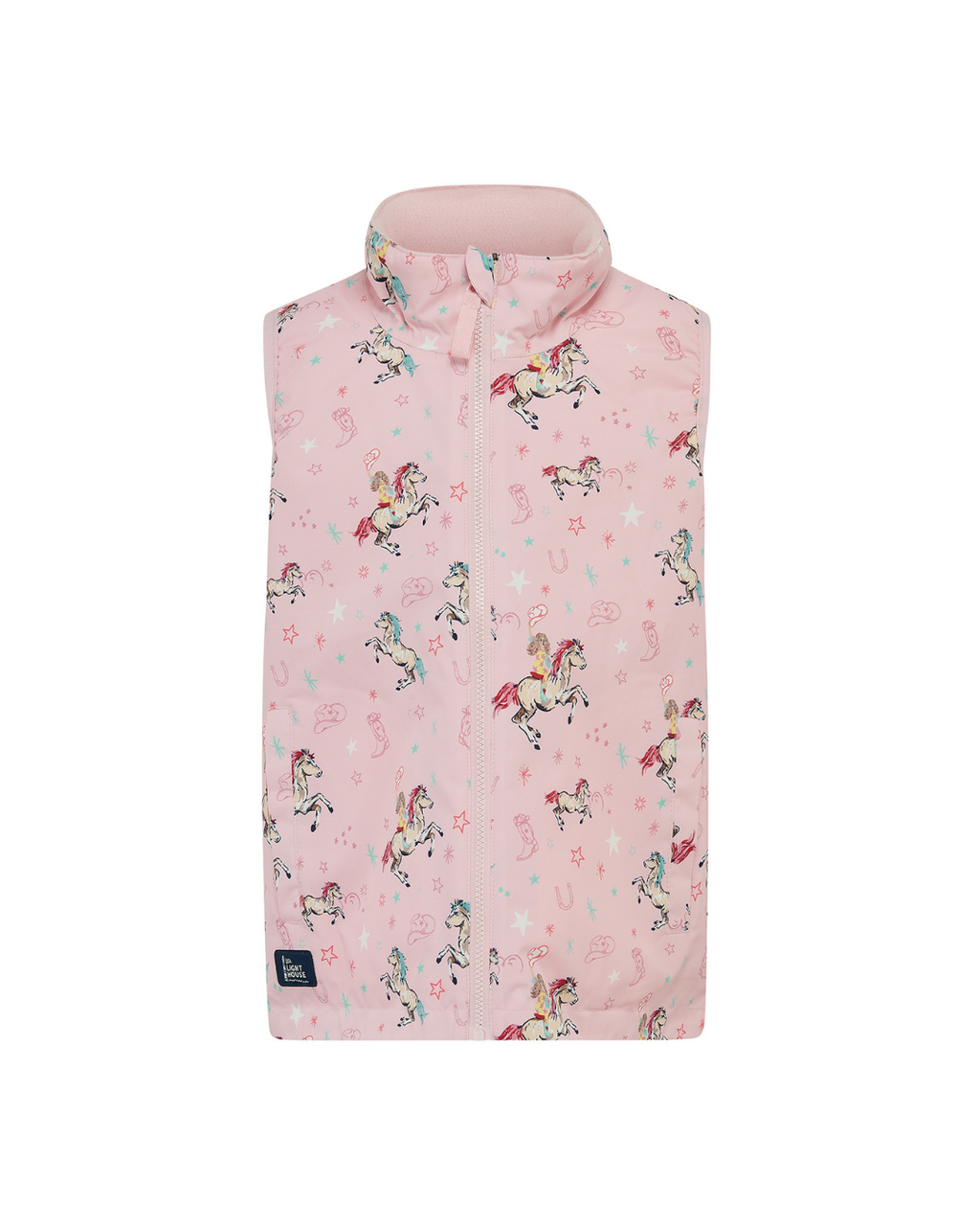 Lighthouse Pink Cowgirl Print Gilet