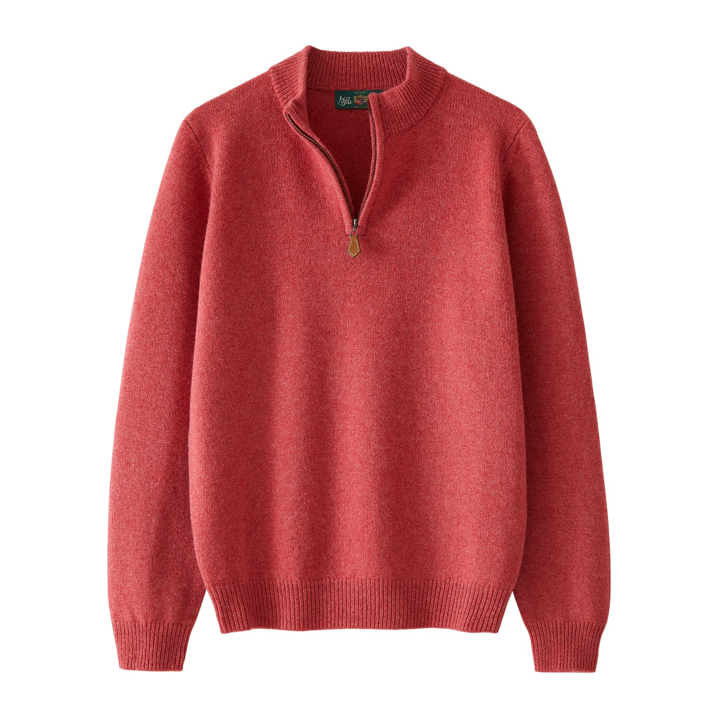 Alan Paine Rouge Lambswool Quarter Zip Jumper