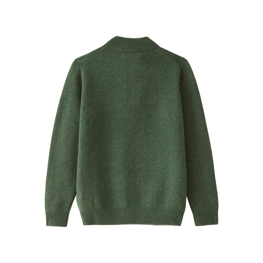 Alan Paine Rosemary Lambswool Quarter Zip Jumper