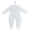 Dandelion White Teddy Bear Knitted Onesie