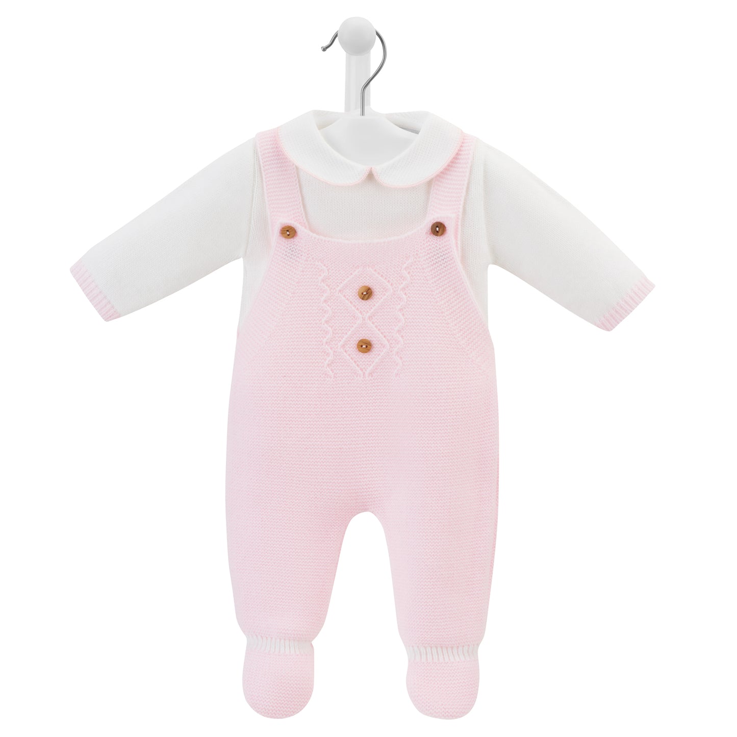 Dandelion Pink Knitted Dungarees & Top