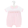 Dandelion Pink Strawberry Smocked Romper