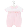 Dandelion Pink Strawberry Smocked Romper