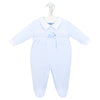 Dandelion Blue Digger Smocked Sleepsuit